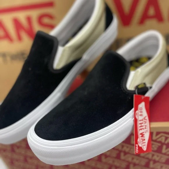 Vans Men’s Slip-On Pro(Shake Junt) Black/Gold Sneakers VN0A347V13L